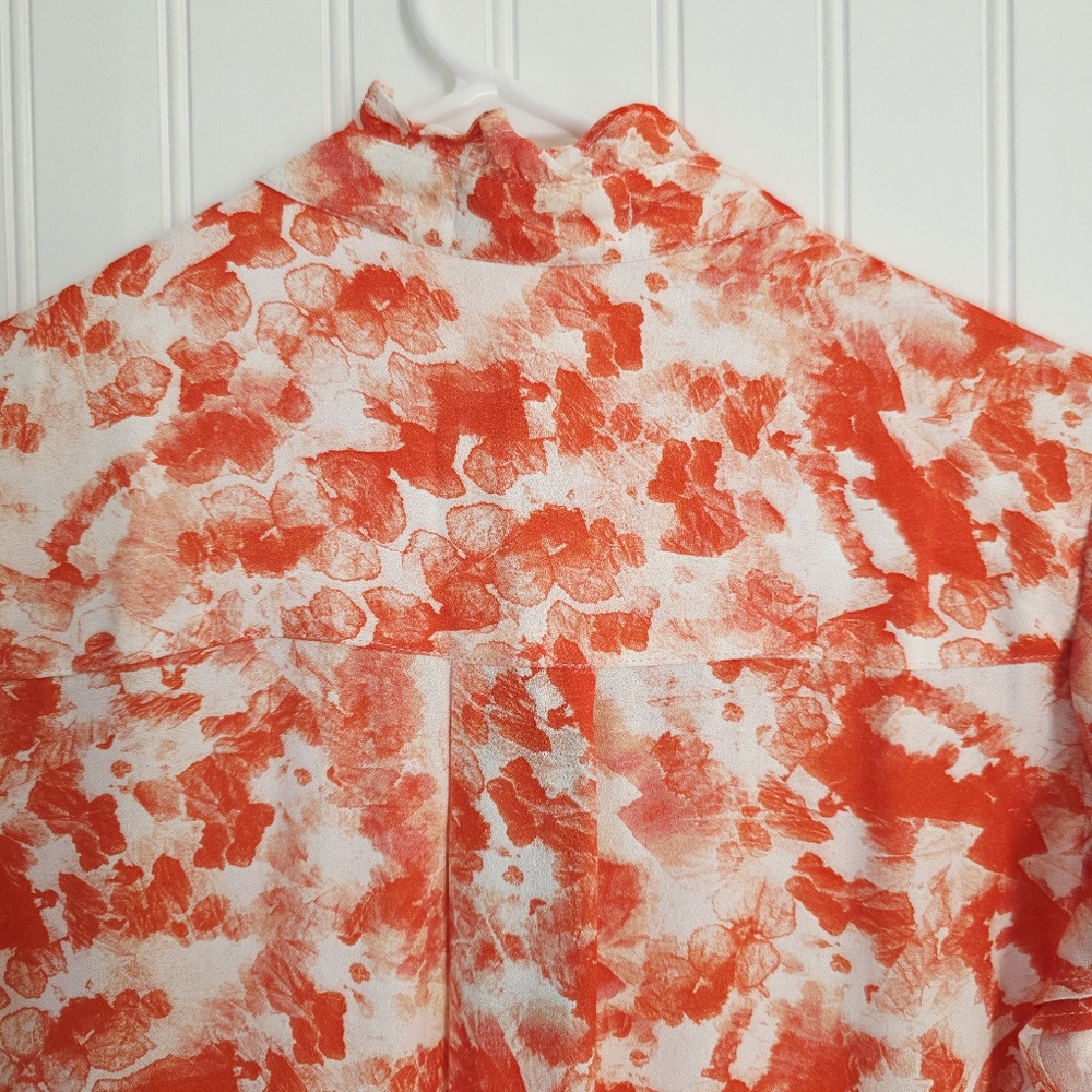 KUT FROM THE‎ KLOTH  SLEEVELESS RUFFLE BUTTON UP TOP Size M - Picture 5 of 13